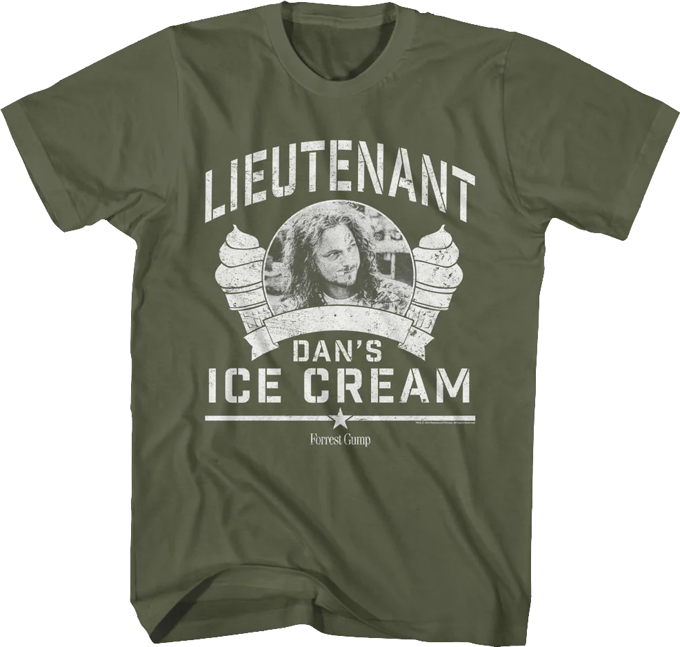 Lieutenant Dan's Ice Cream Forrest Gump T-Shirt