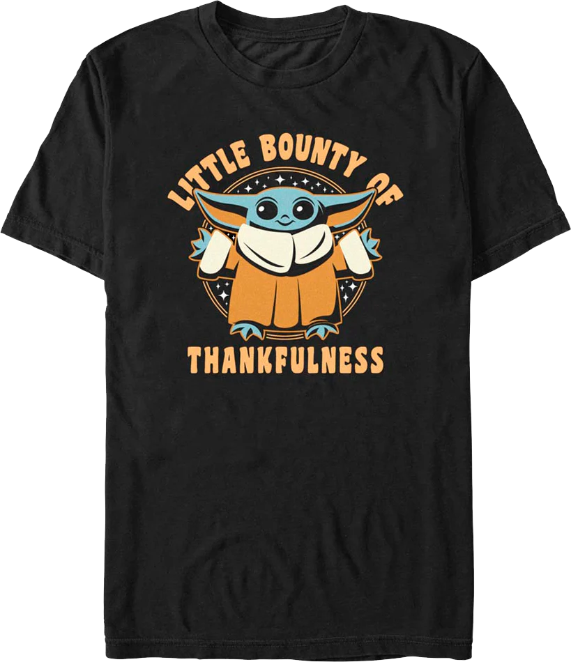 Little Bounty Of Thankfulness The Mandalorian Star Wars T-Shirt