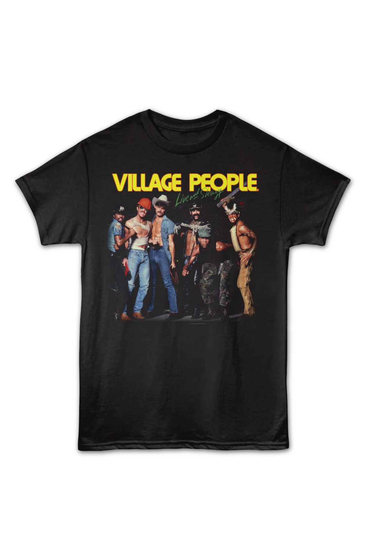 Live and Sleazy Village People T-Shirt - Image 2