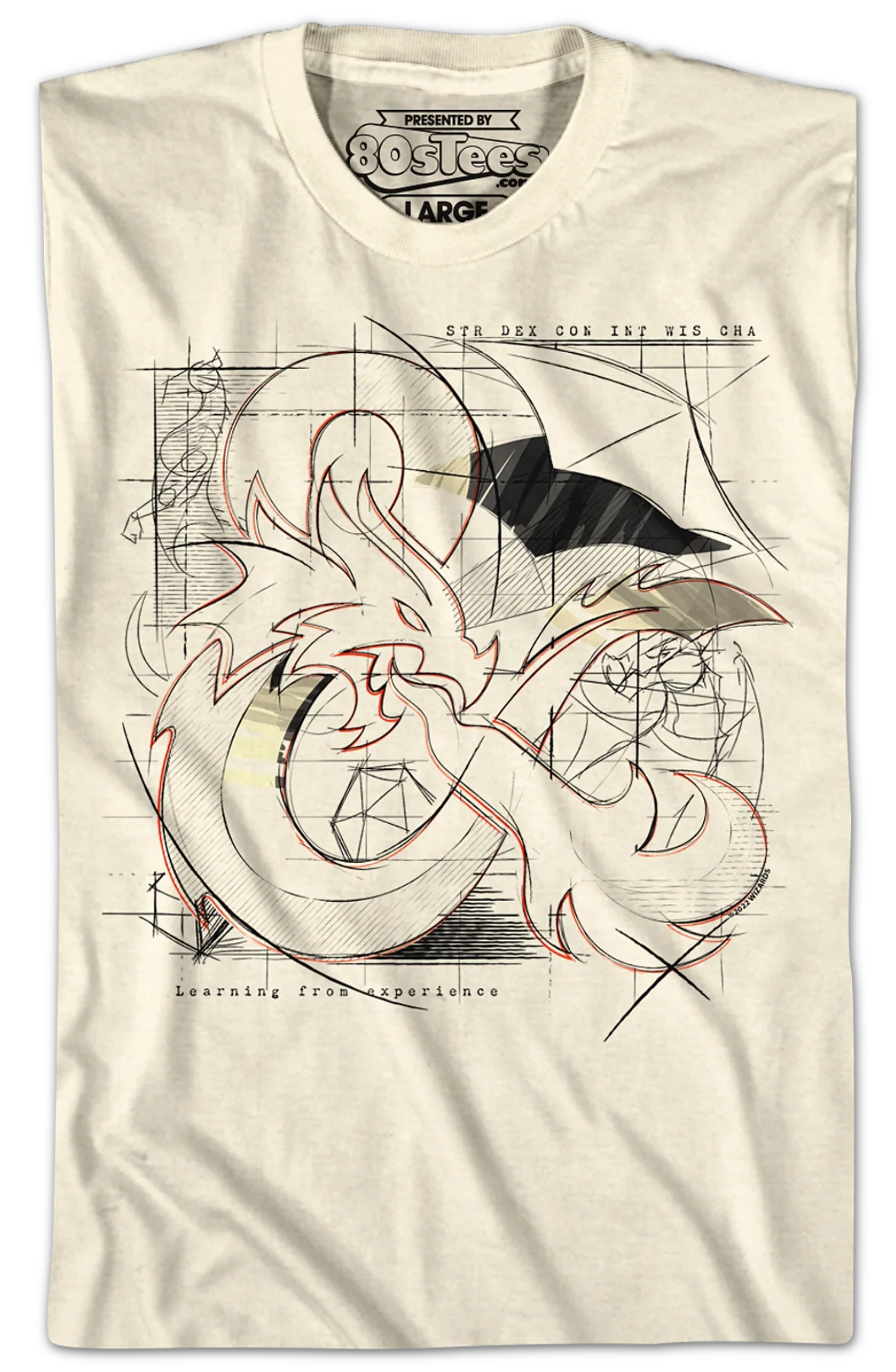 Logo Sketch Dungeons & Dragons T-Shirt - Image 2