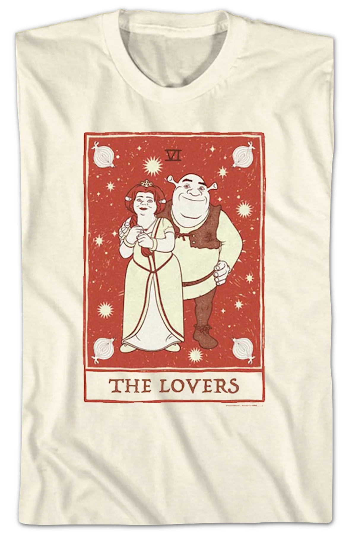 Lovers Tarot Card Shrek T-Shirt - Image 2
