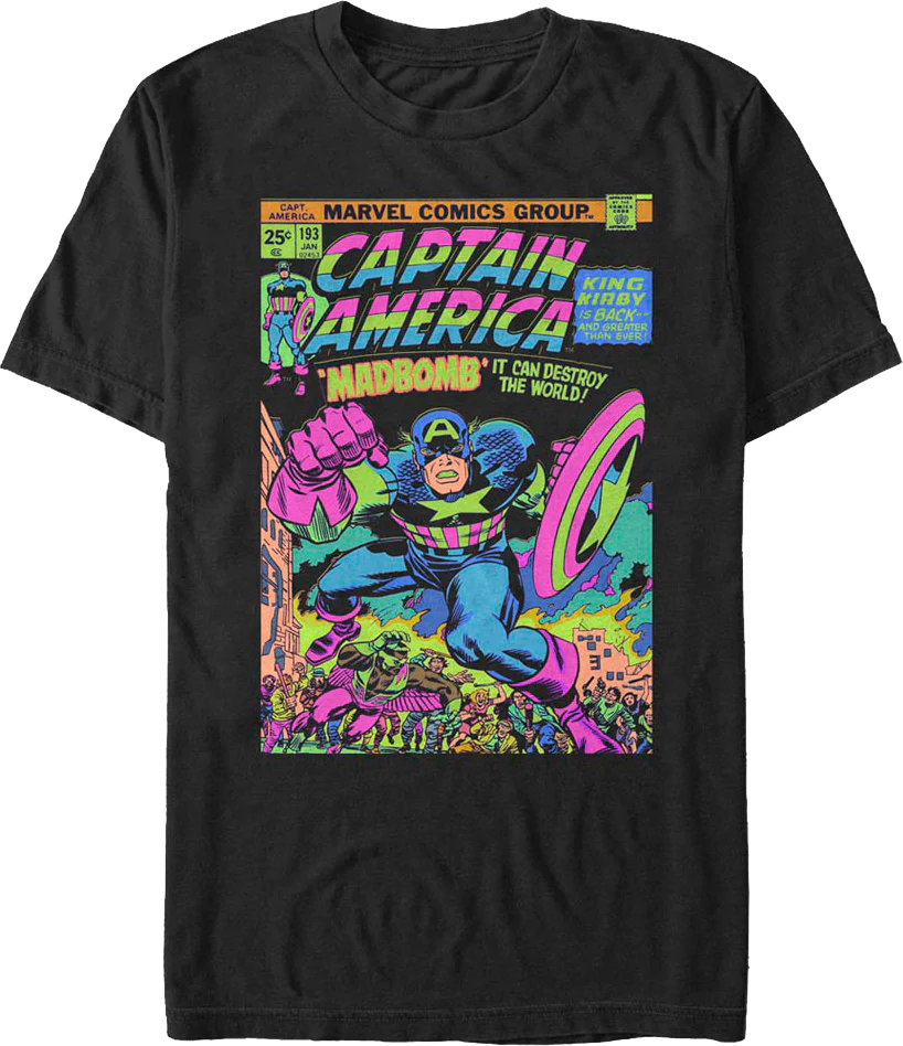 Madbomb Captain America Marvel Comics T-Shirt