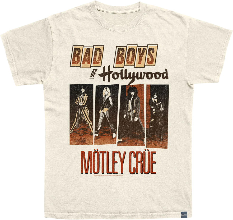 Made In USA Bad Boys Hollywood Motley Crue T-Shirt