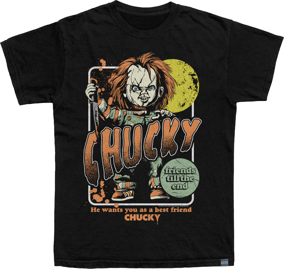 Made In USA Chucky Friends Till The End Child's Play T-Shirt