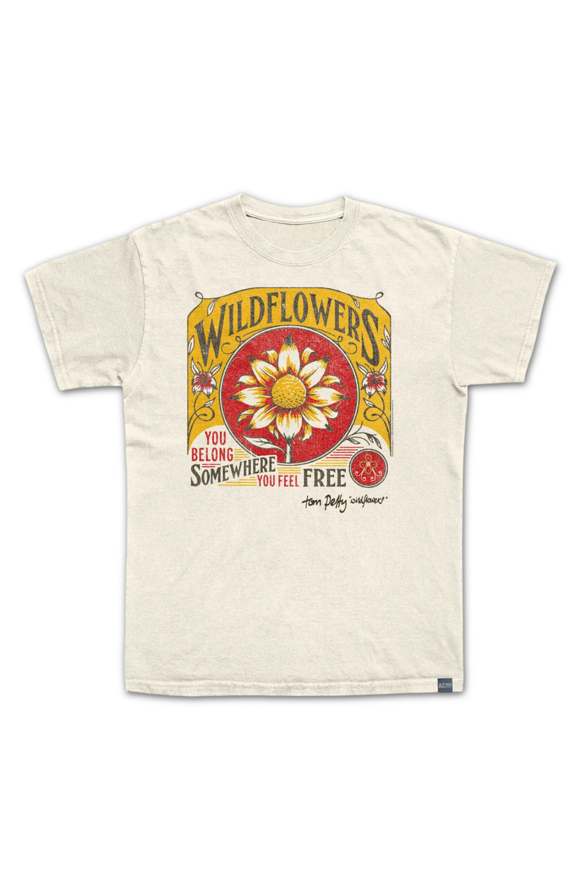 Made In USA Wildflowers Tom Petty T-Shirt - Image 2