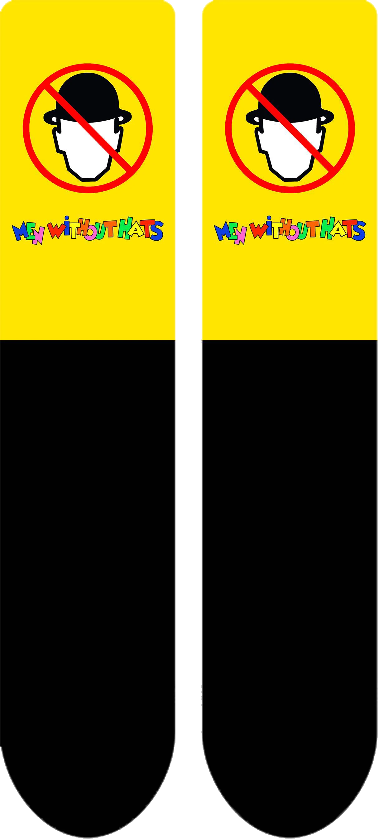 Men Without Hats Logo Socks