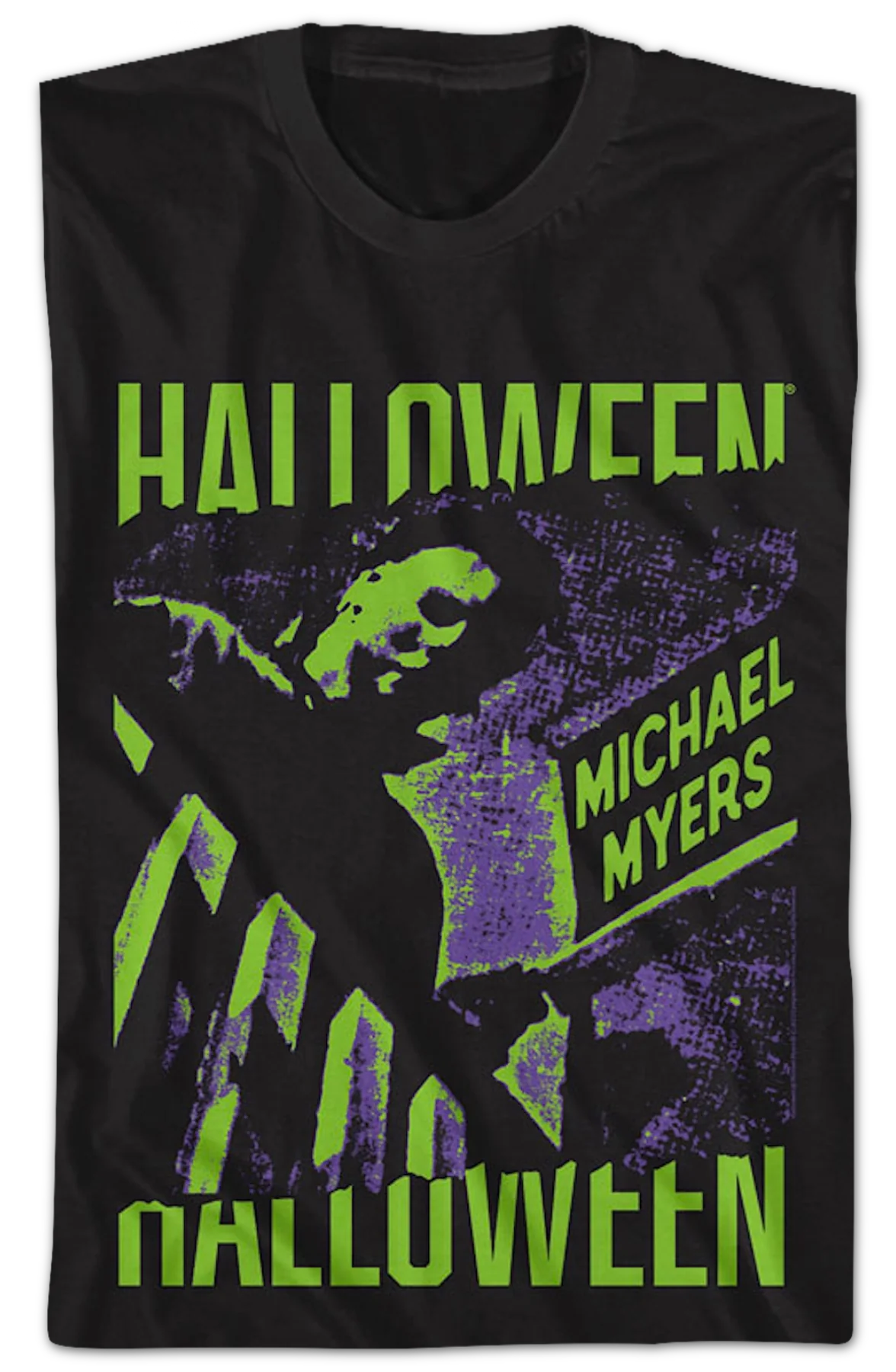 Michael Myers Neon Boogeyman Halloween T-Shirt - Image 2