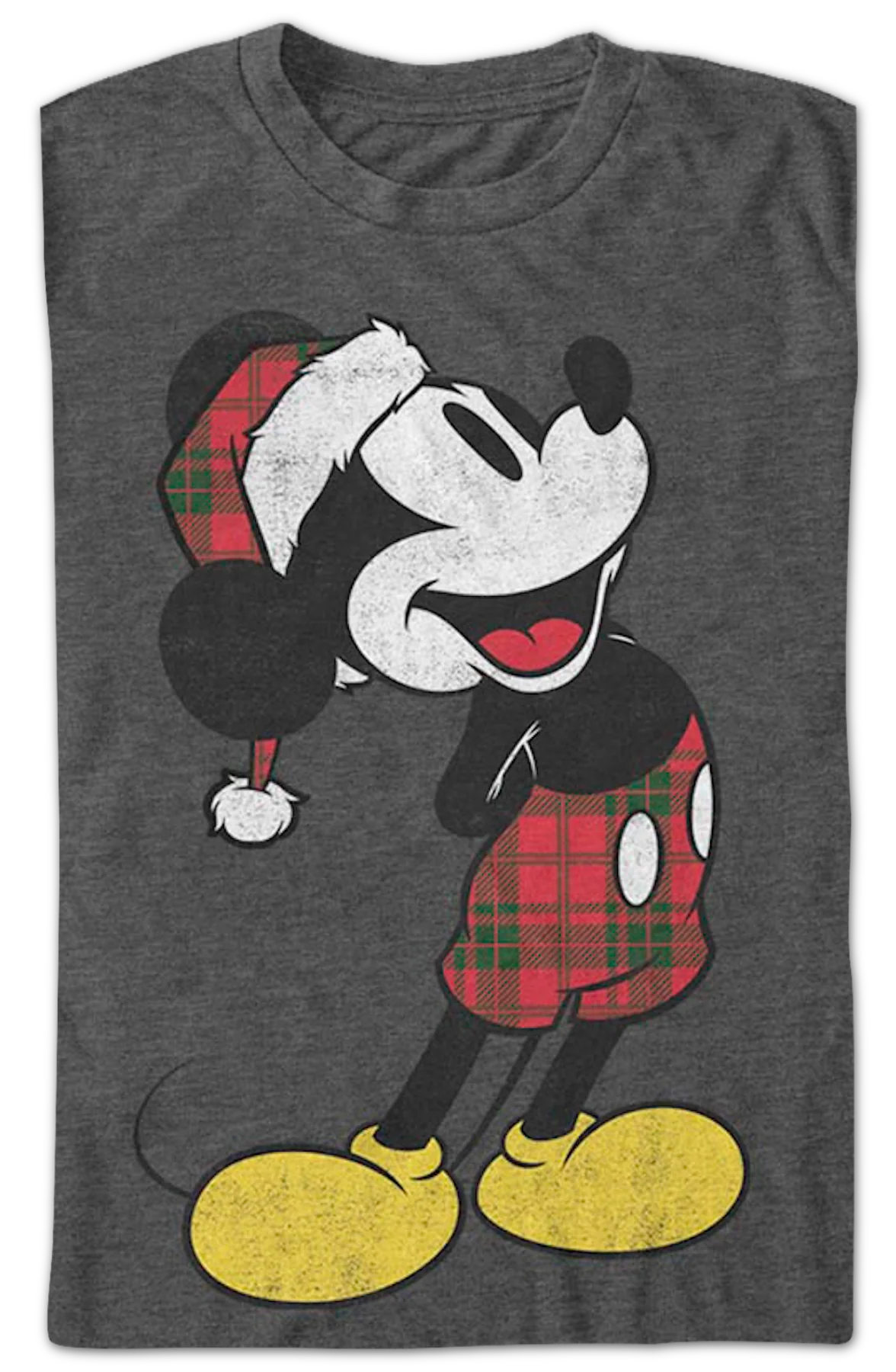 Mickey Mouse Santa Hat Disney T-Shirt - Image 2
