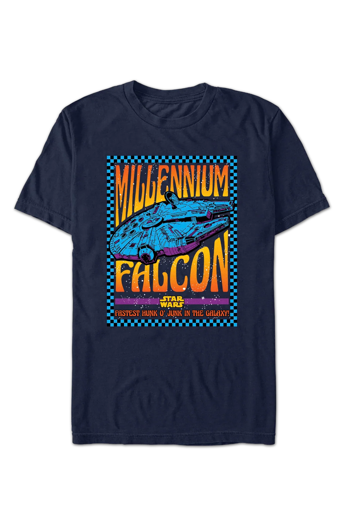Millennium Falcon Fastest Hunk O' Junk In The Galaxy Star Wars T-Shirt - Image 2