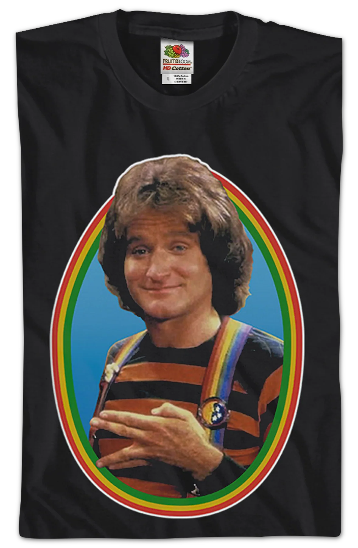 Mork From Ork Mork and Mindy T-Shirt - Image 2
