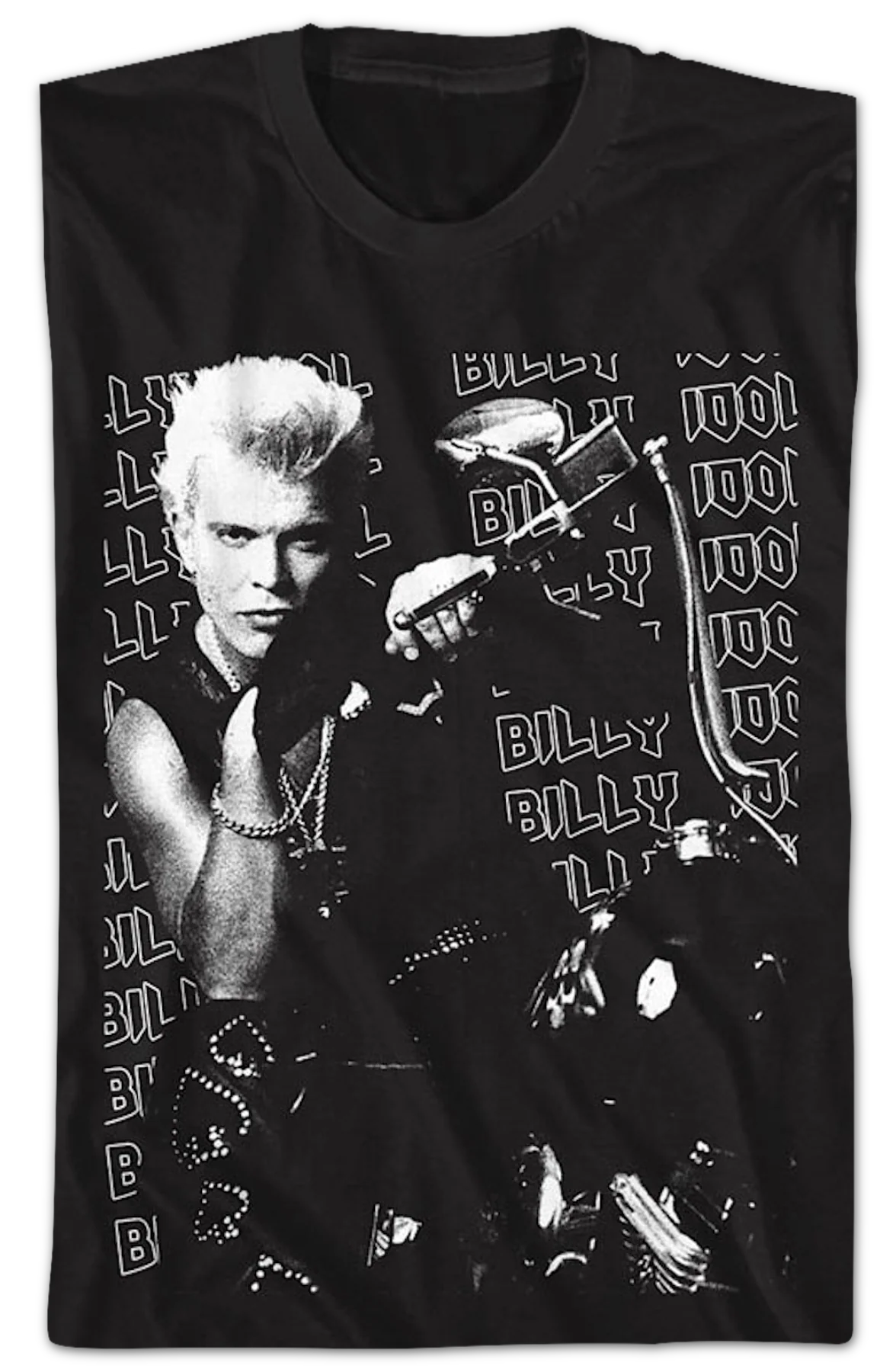 Motorcycle Photo Billy Idol T-Shirt - Image 2