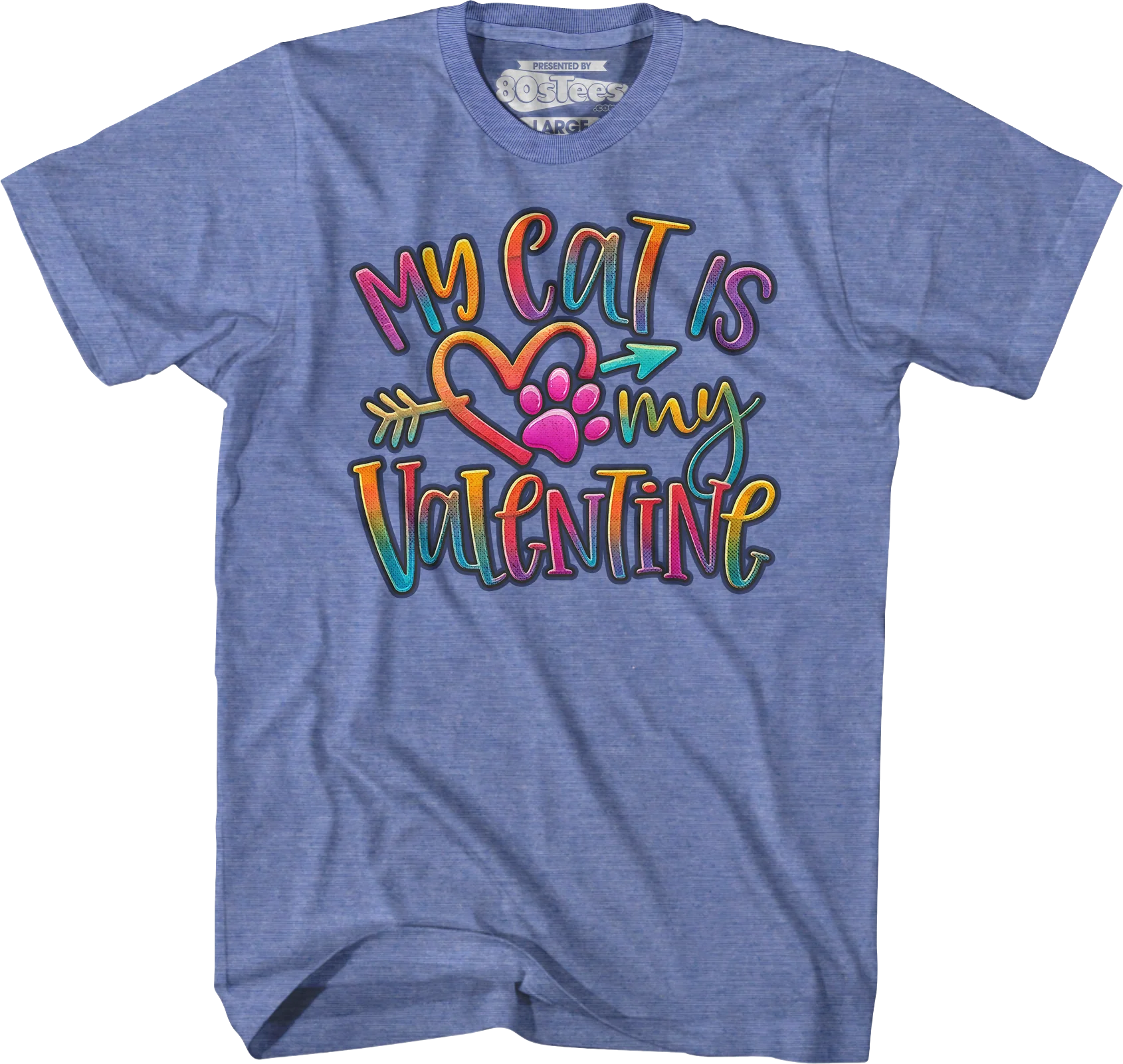 My Cat Is My Valentine T-Shirt - Image 3