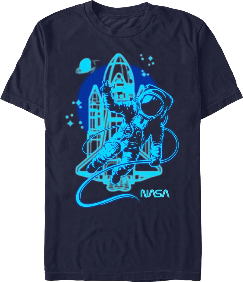 Neon Astronaut NASA T-Shirt