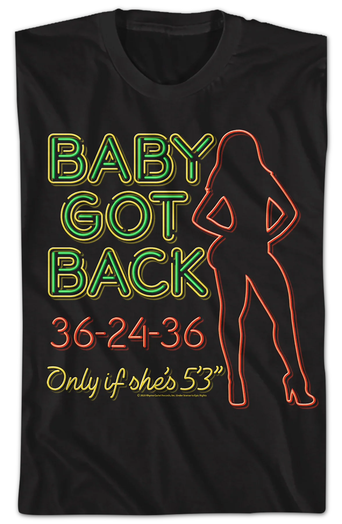 Neon Baby Got Back Sir Mix-a-Lot Shirt - Image 2