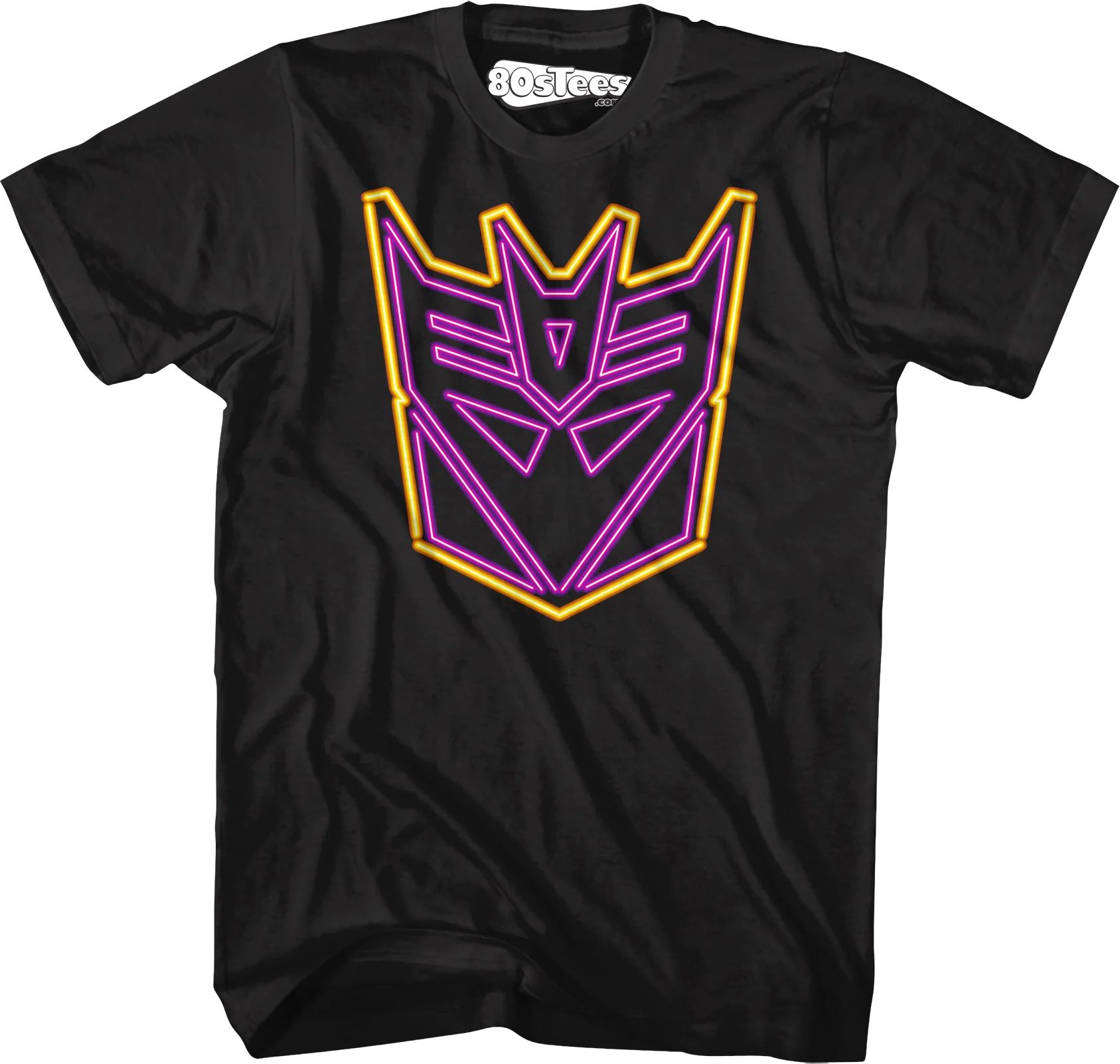 Neon Decepticons Logo Transformers T-Shirt