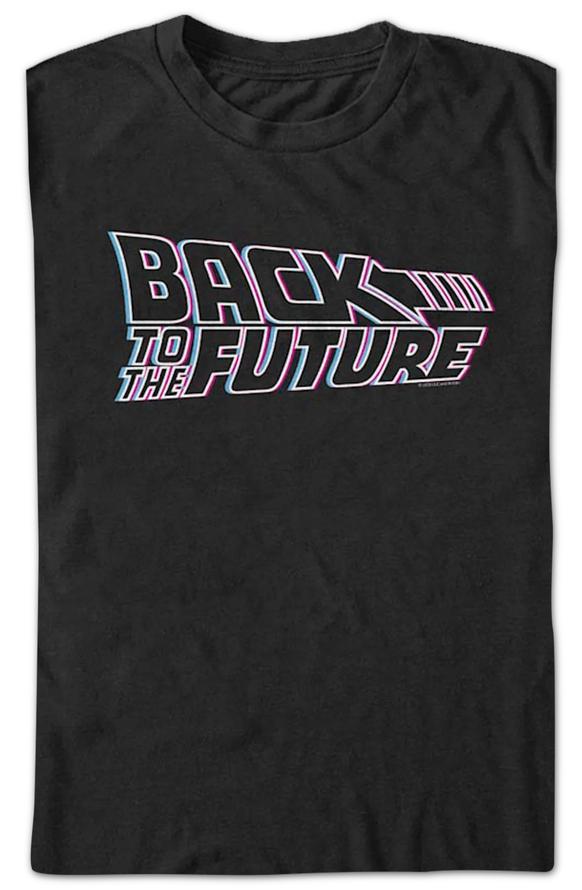 Neon Movie Logo Back To The Future T-Shirt - Image 2