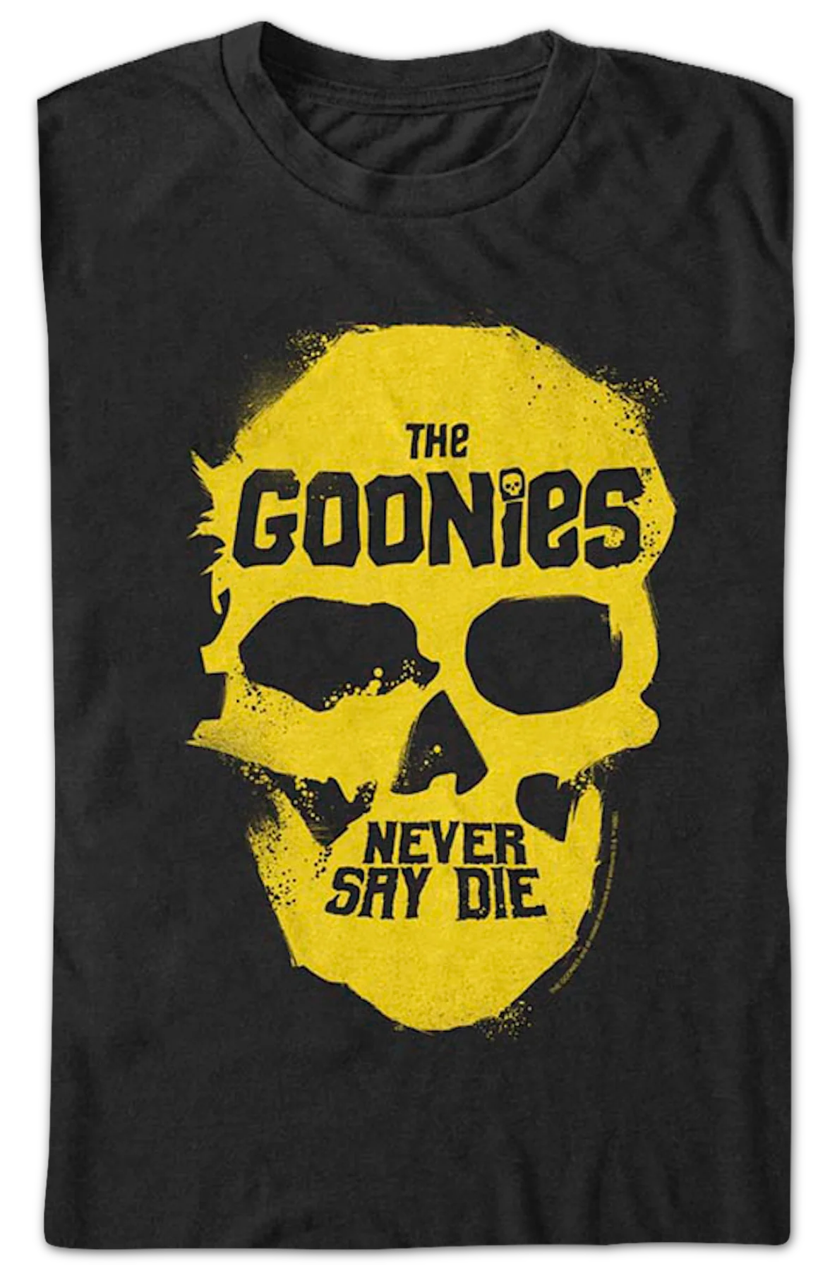 Never Say Die Skull Goonies T-Shirt - Image 2