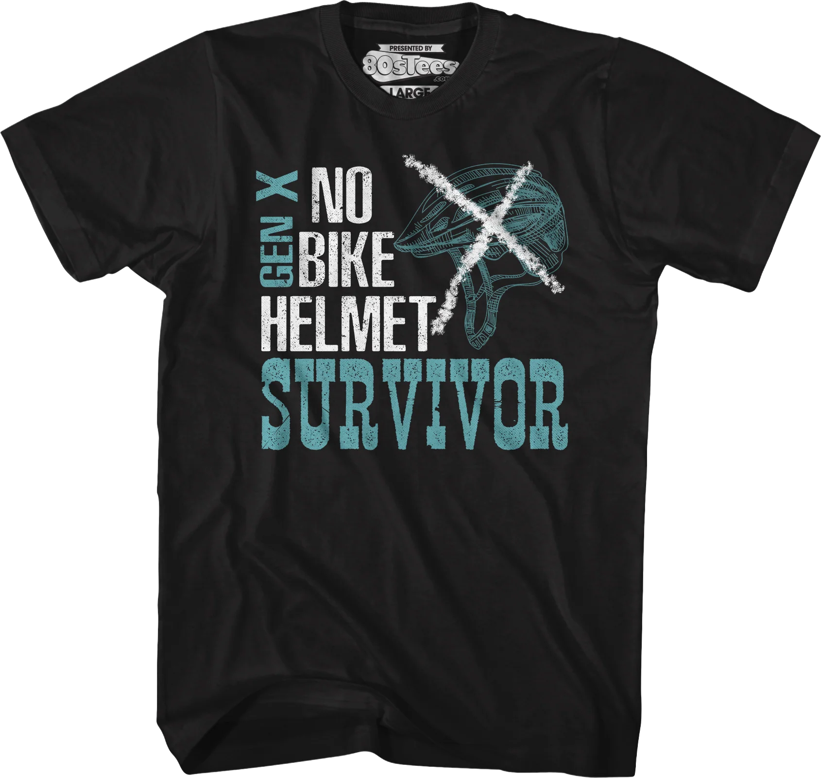 No Bike Helmet Survivor T-Shirt