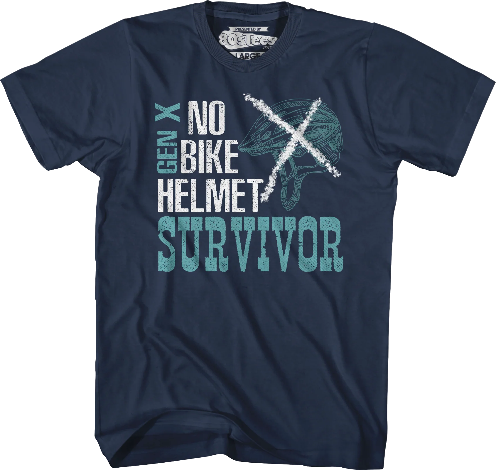 No Bike Helmet Survivor T-Shirt - Image 6