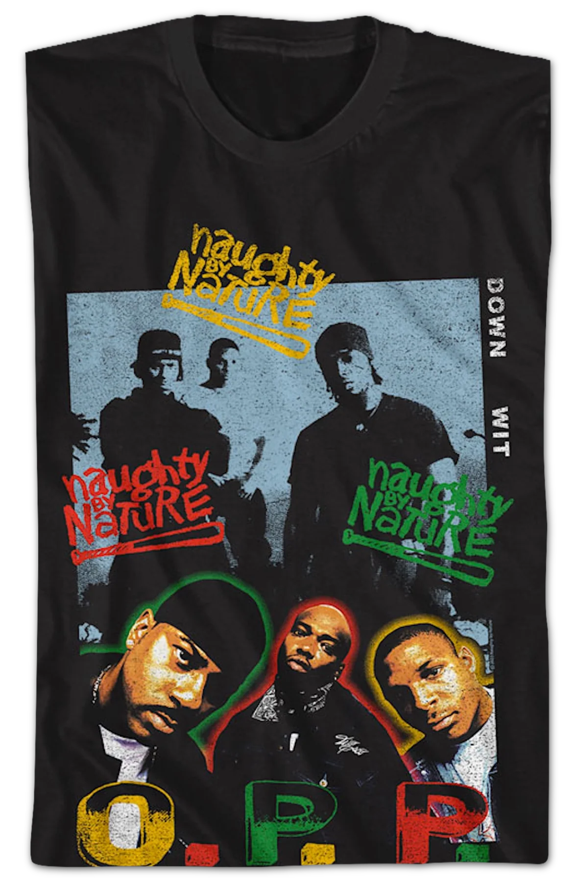 O.P.P. Collage Naughty By Nature T-Shirt - Image 2