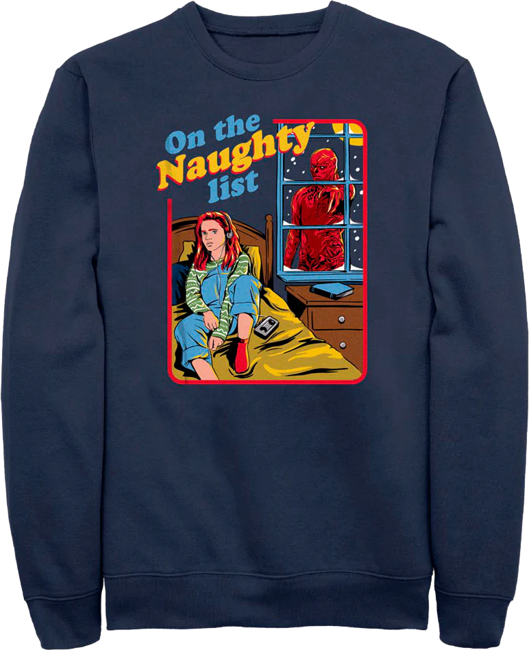 On The Naughty List Stranger Things Sweatshirt