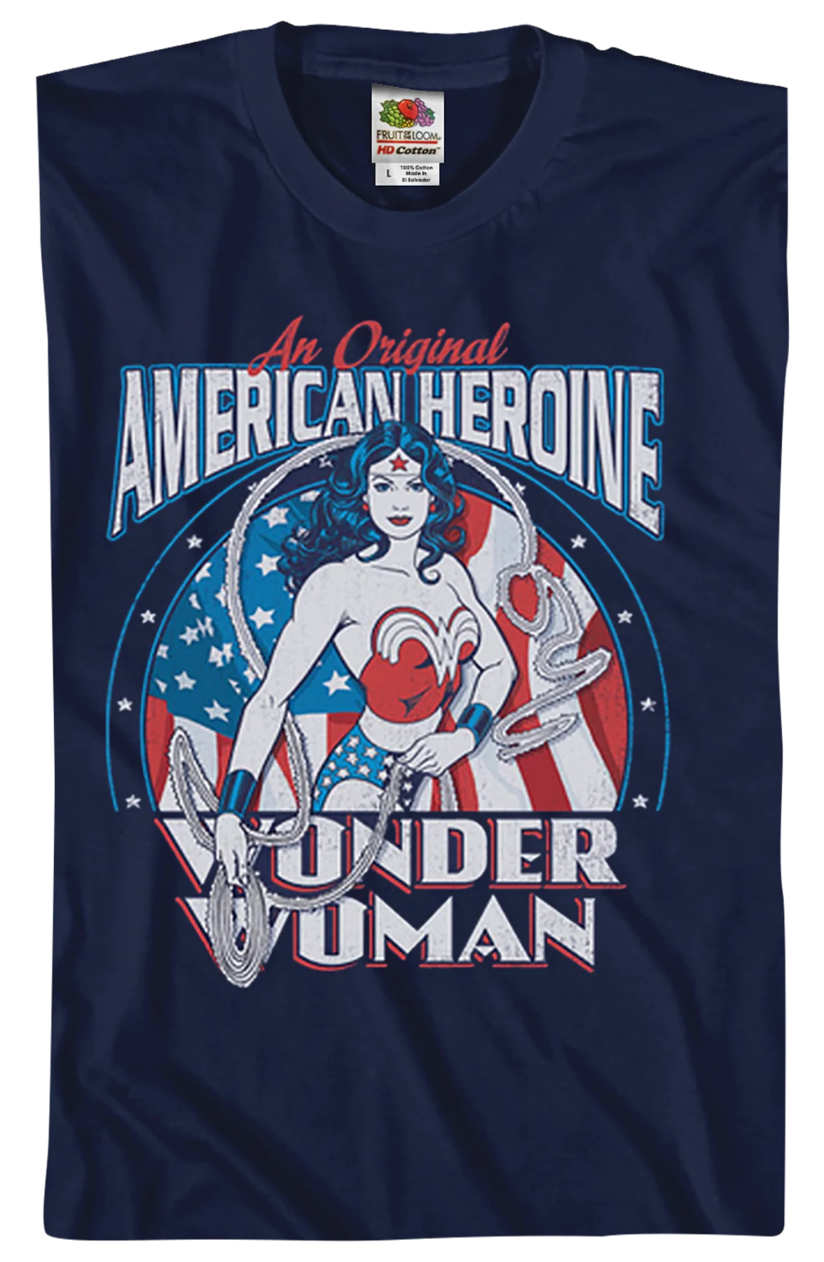 Original American Heroine Wonder Woman T-Shirt - Image 2
