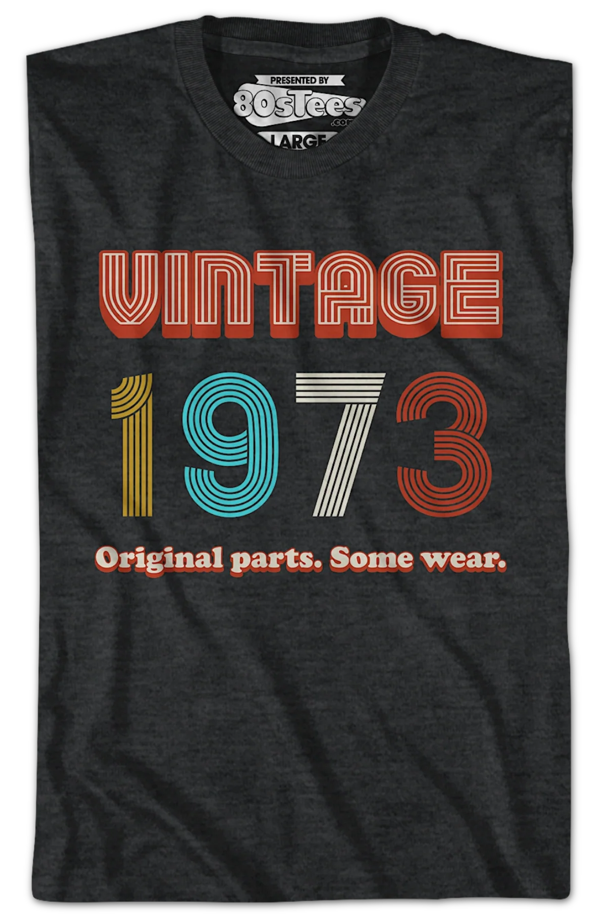 Original Parts Some Wear Vintage 1973 T-Shirt - Image 2