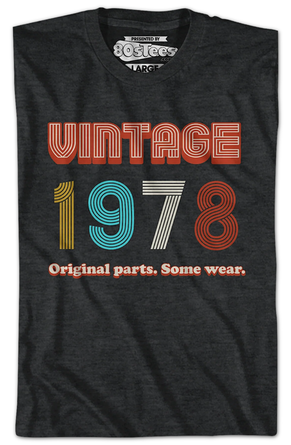 Original Parts Some Wear Vintage 1978 T-Shirt - Image 2