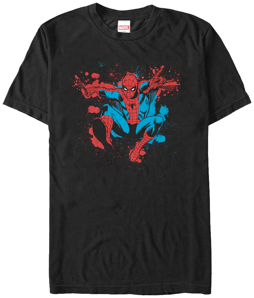 Paint Splatter Spider-Man T-Shirt