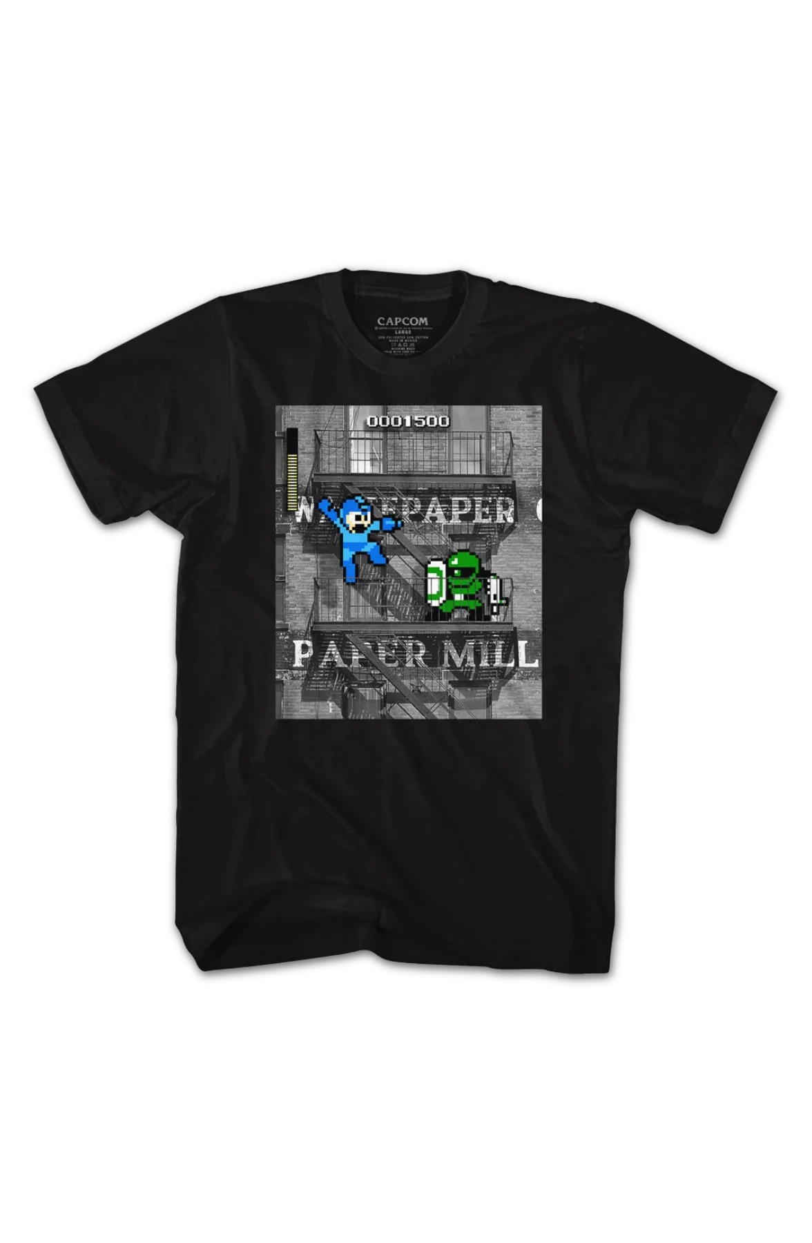 Paper Mill Mega Man T-Shirt - Image 2
