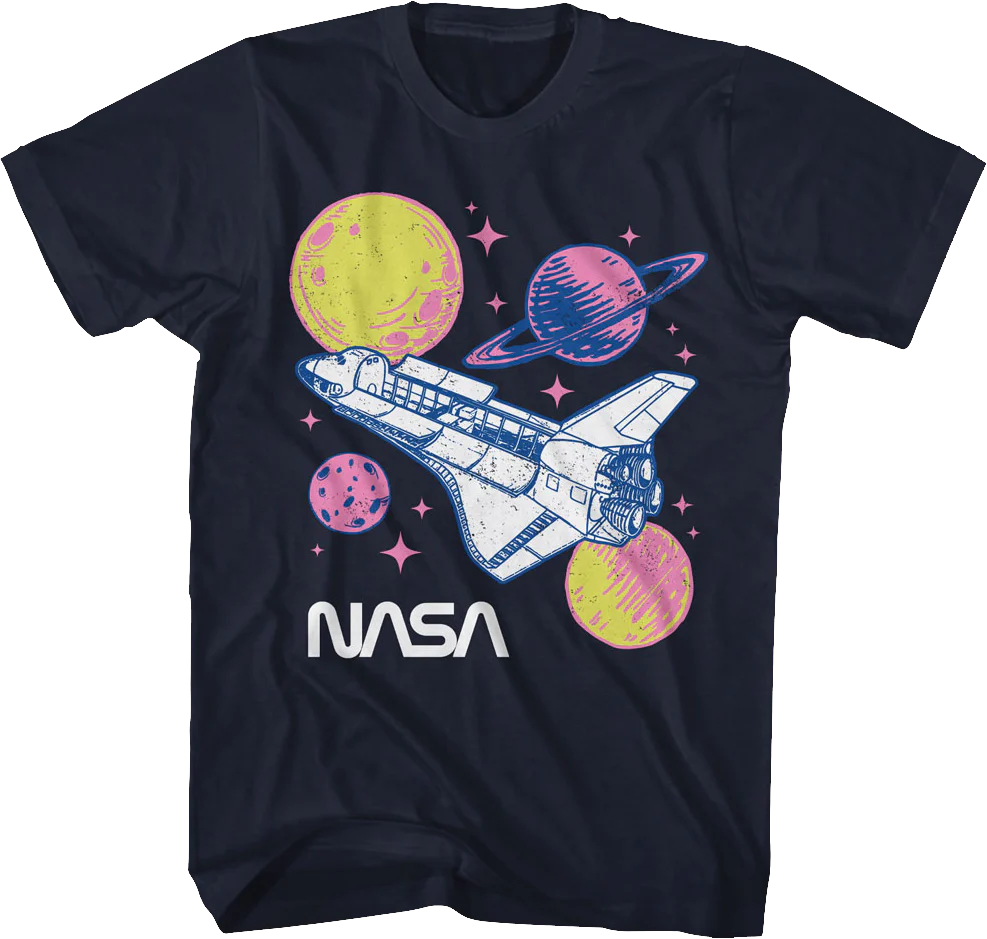 Pastel Planets NASA T-Shirt