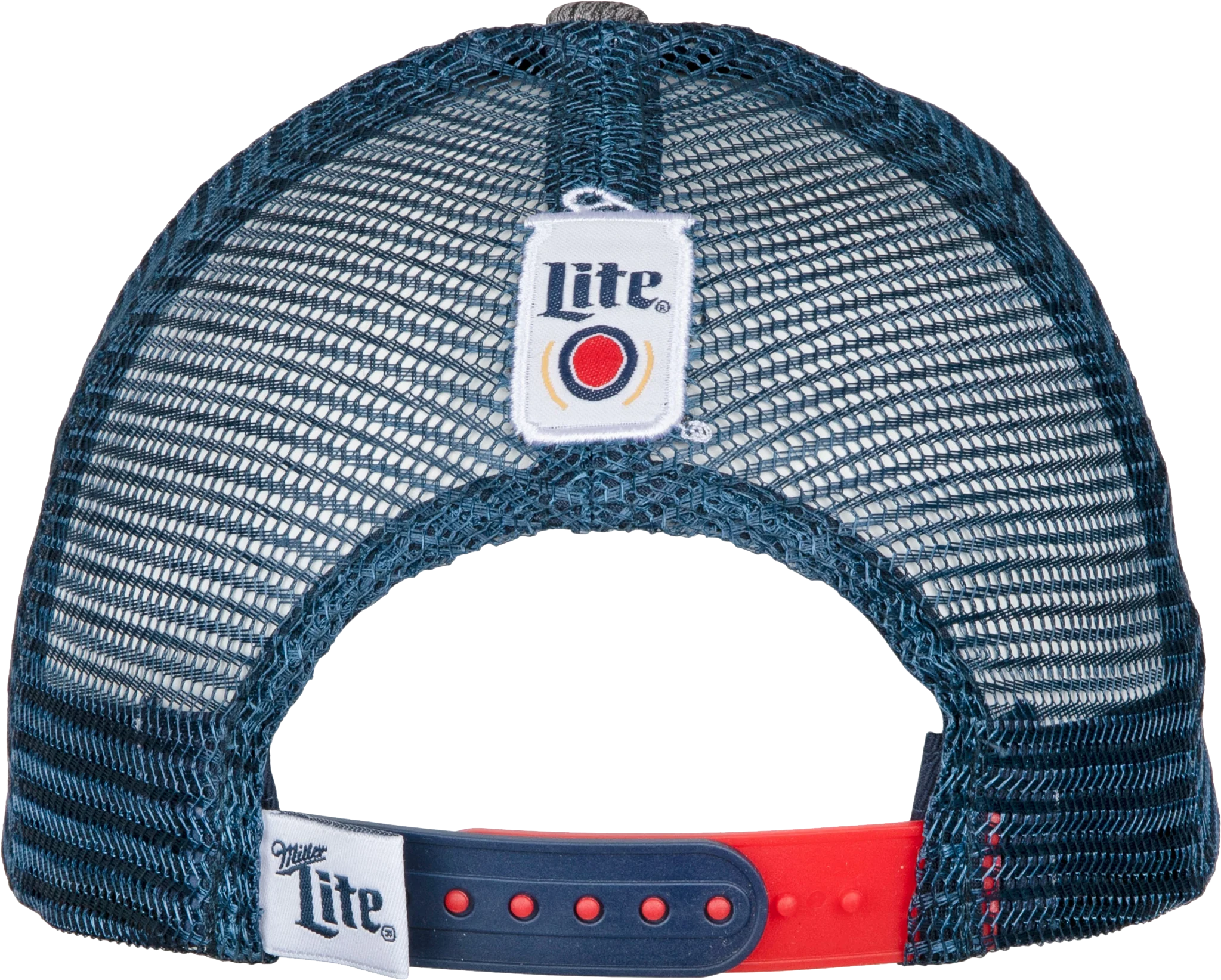 Patriotic Beer Can Miller Lite Adjustable Trucker Hat - Image 3