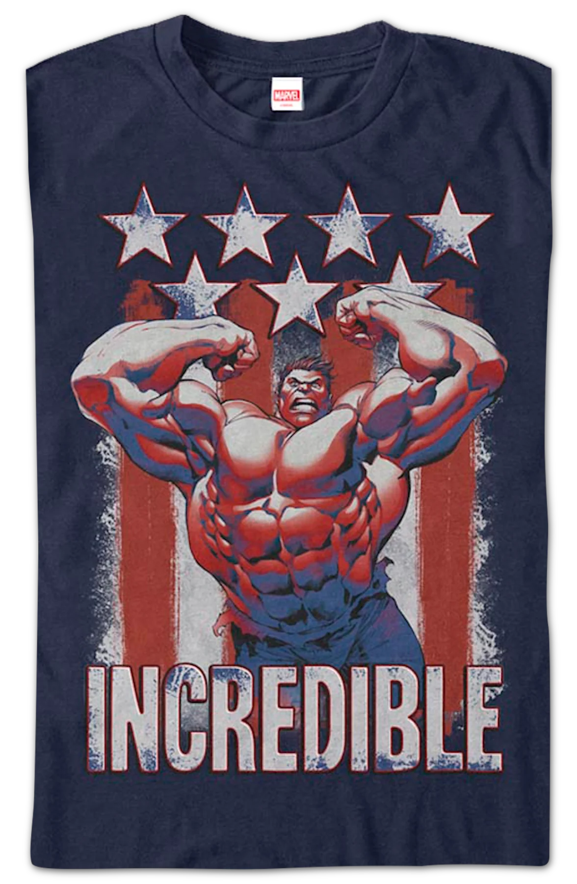 Patriotic Incredible Hulk Marvel Comics T-Shirt - Image 2