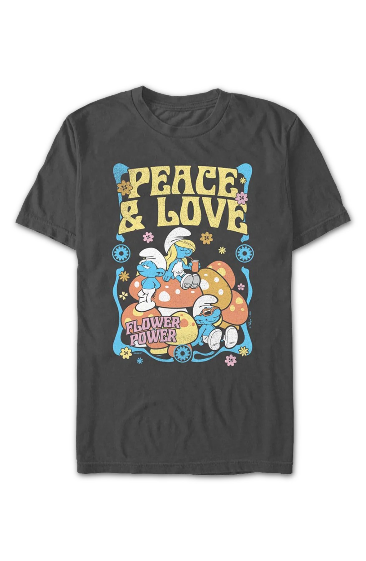 Peace & Love Smurfs T-Shirt - Image 2