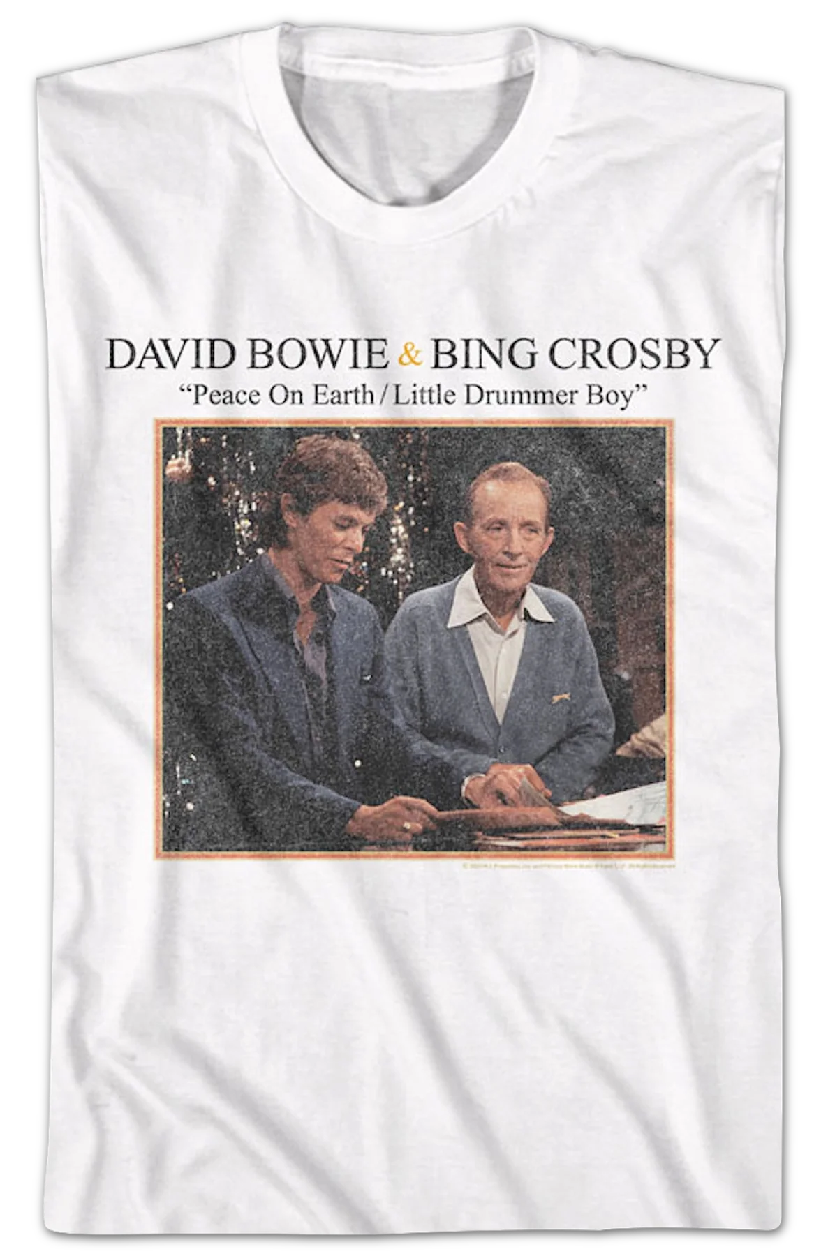 Peace On Earth/Little Drummer Boy David Bowie & Bing Crosby Shirt - Image 2