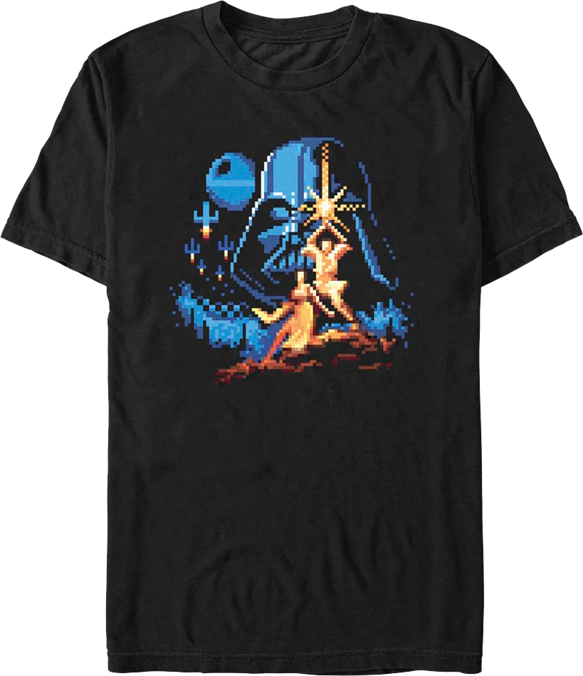 Pixel Art Poster Star Wars T-Shirt