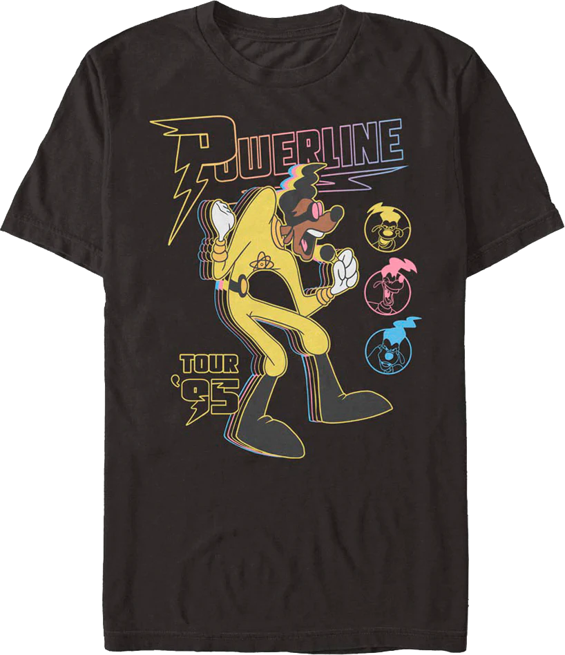 Powerline Tour '95 Goofy Movie Disney T-Shirt
