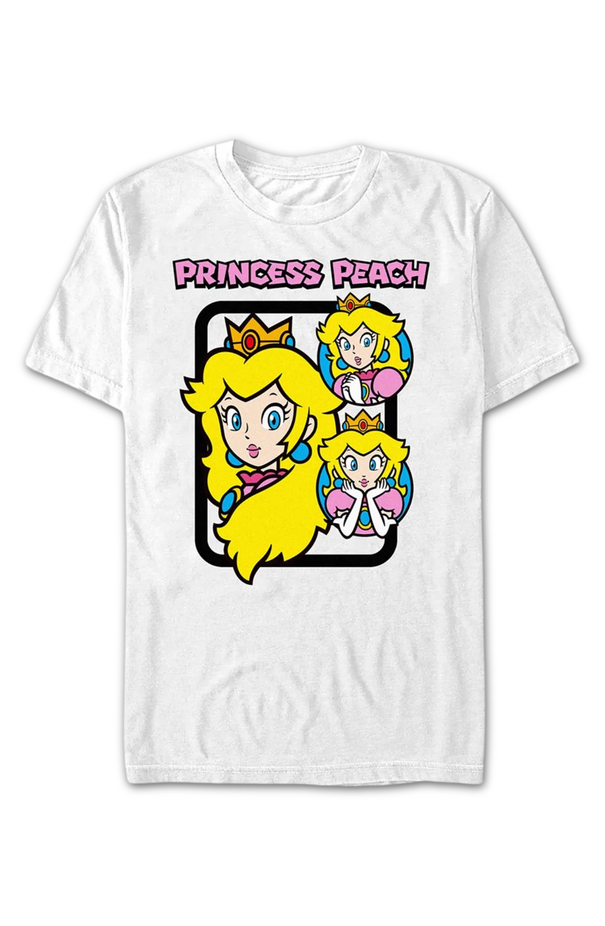 Princess Peach Collage Super Mario Bros. Nintendo T-Shirt - Image 2