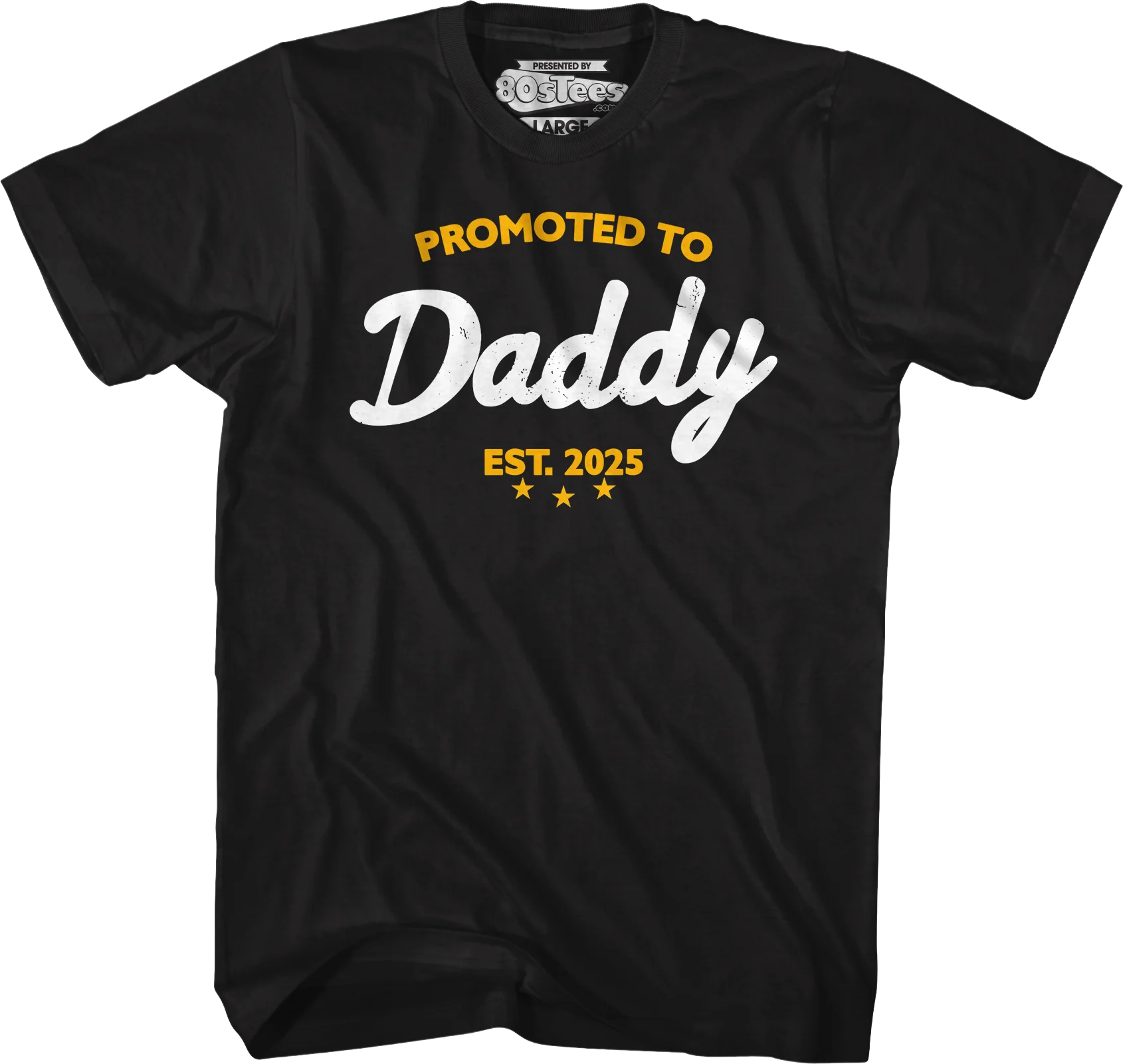 Promoted To Daddy 2025 T-Shirt - Image 4
