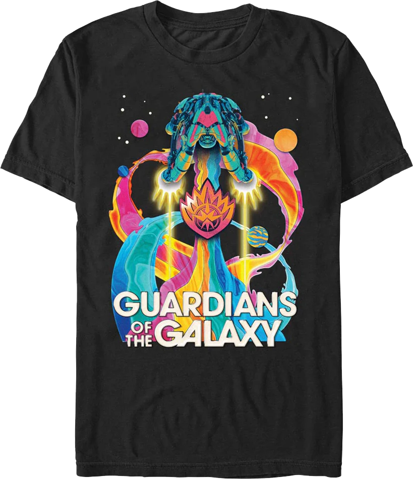 Psychedelic Ship Guardians Of The Galaxy T-Shirt