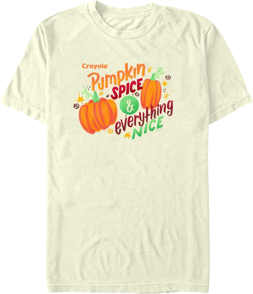 Pumpkin Spice & Everything Nice Crayola T-Shirt