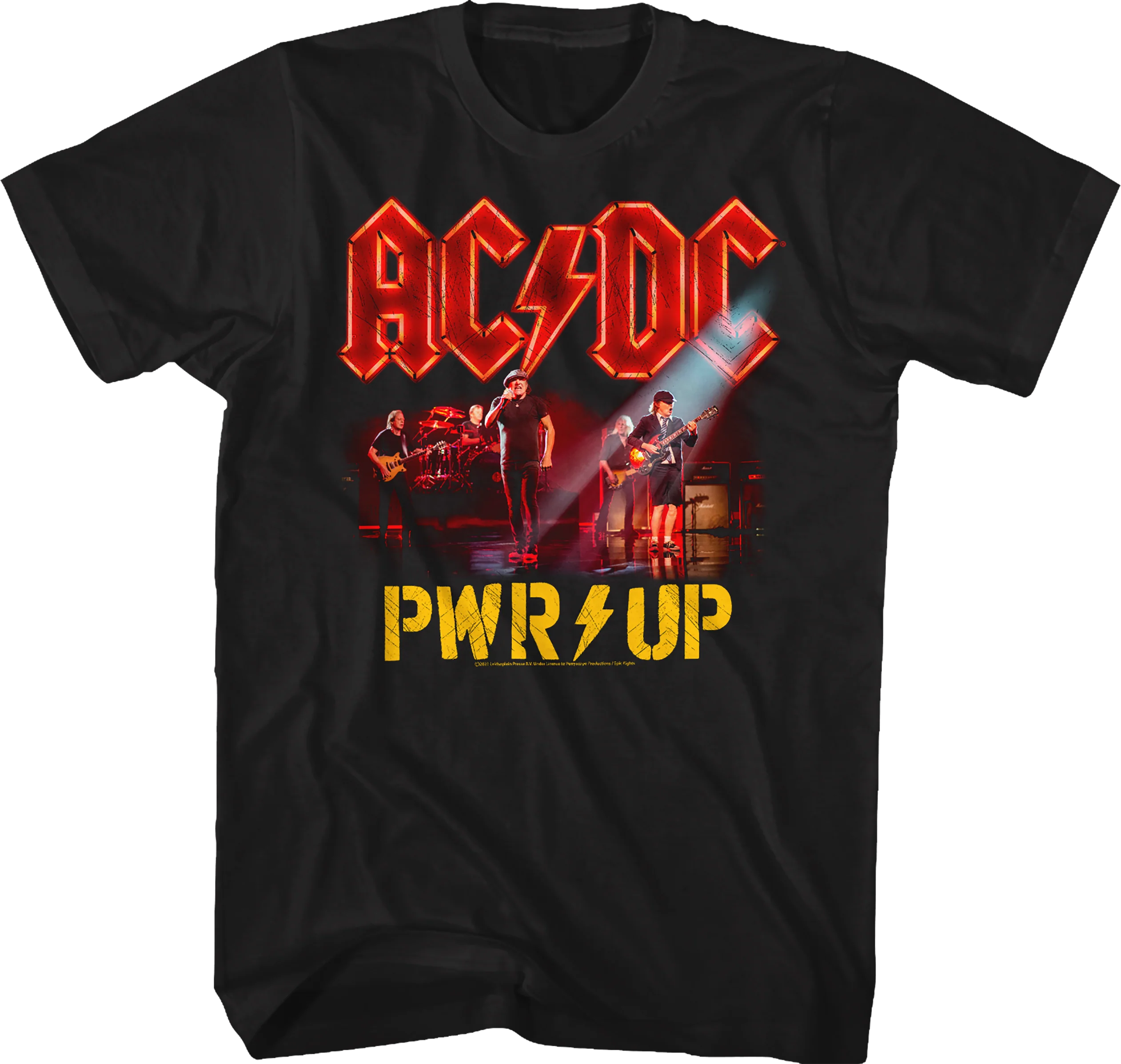 PWR UP Band Photo ACDC Shirt