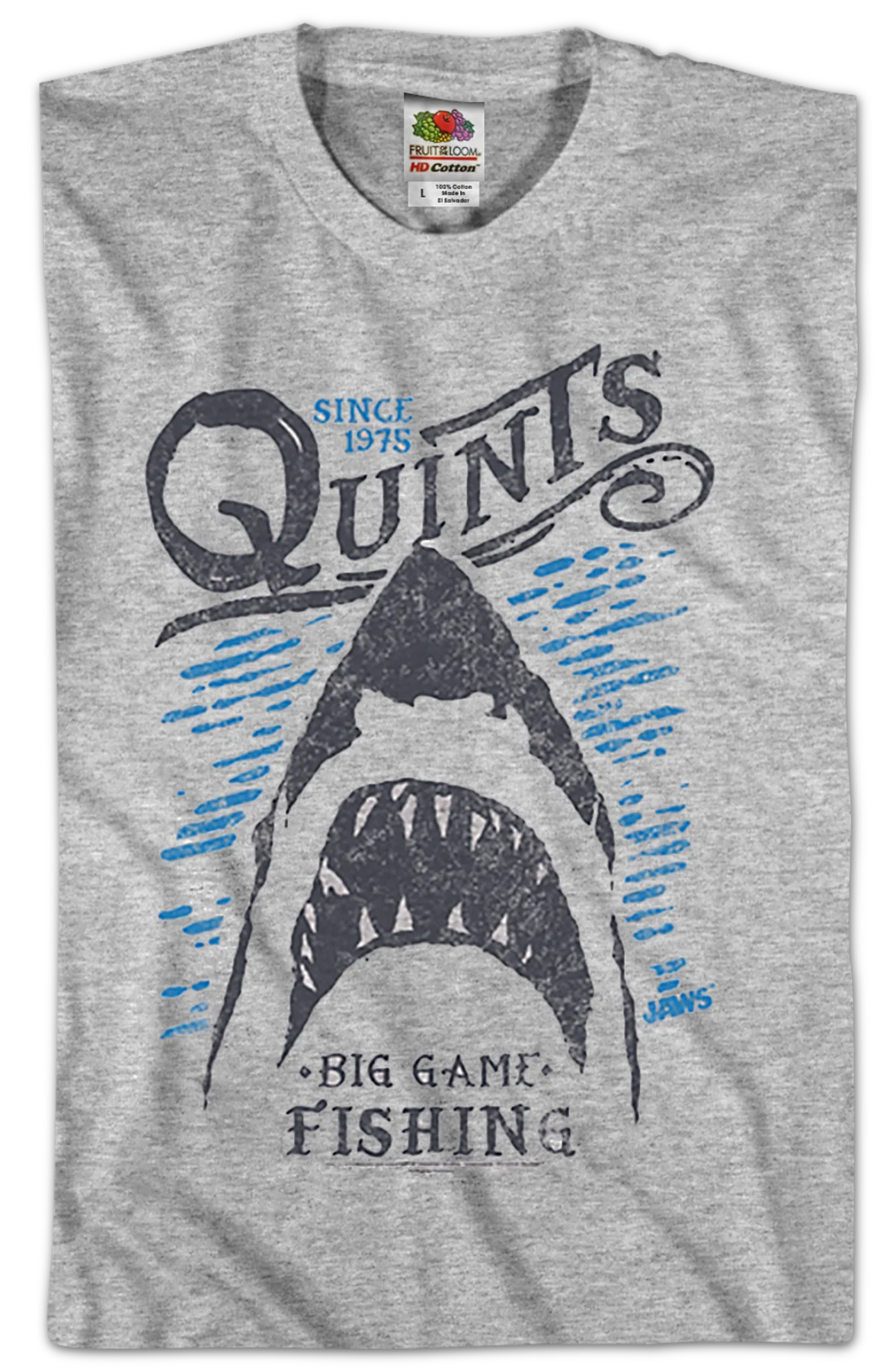 Quint's Big Game Fishing Jaws T-Shirt - Image 2