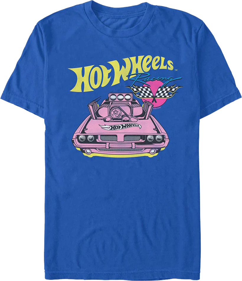 Racing Checkered Flags Hot Wheels T-Shirt