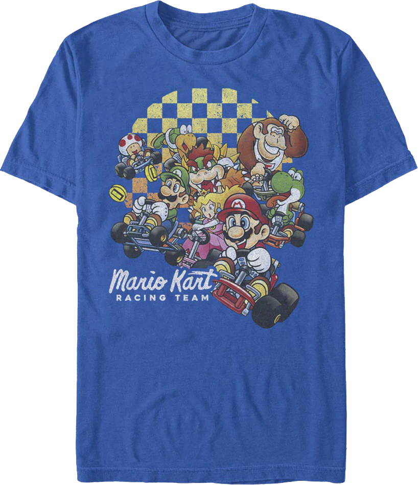 Racing Team Mario Kart T-Shirt