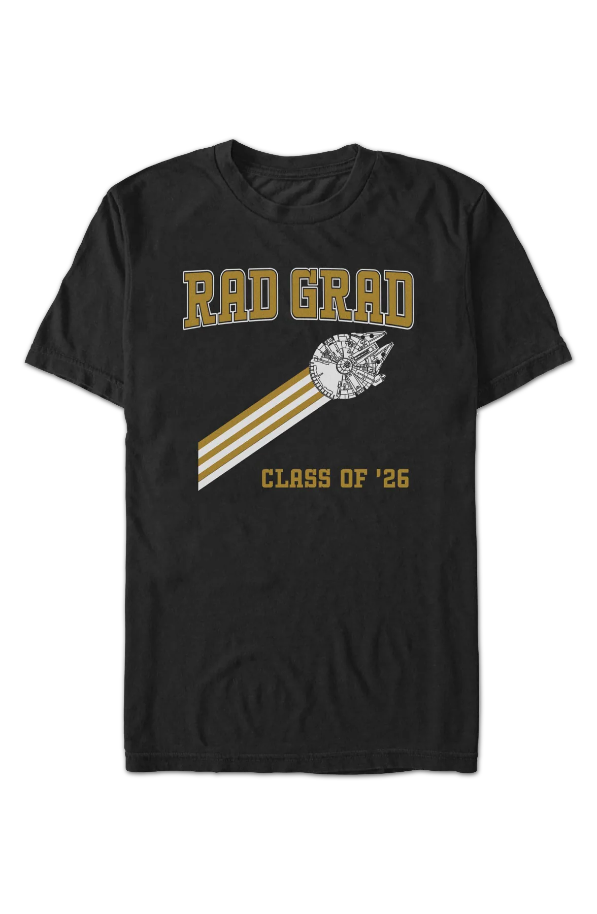 Rad Grad Class Of '26 Millennium Falcon Star Wars T-Shirt - Image 2