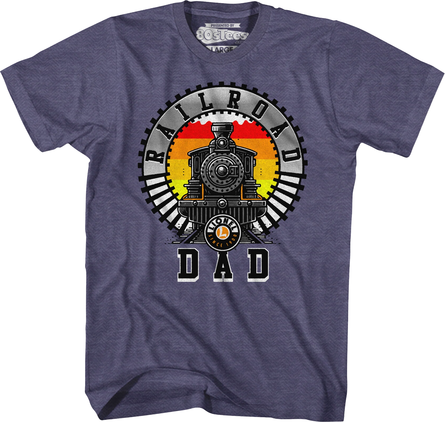 Railroad Dad Lionel Trains T-Shirt - Image 3