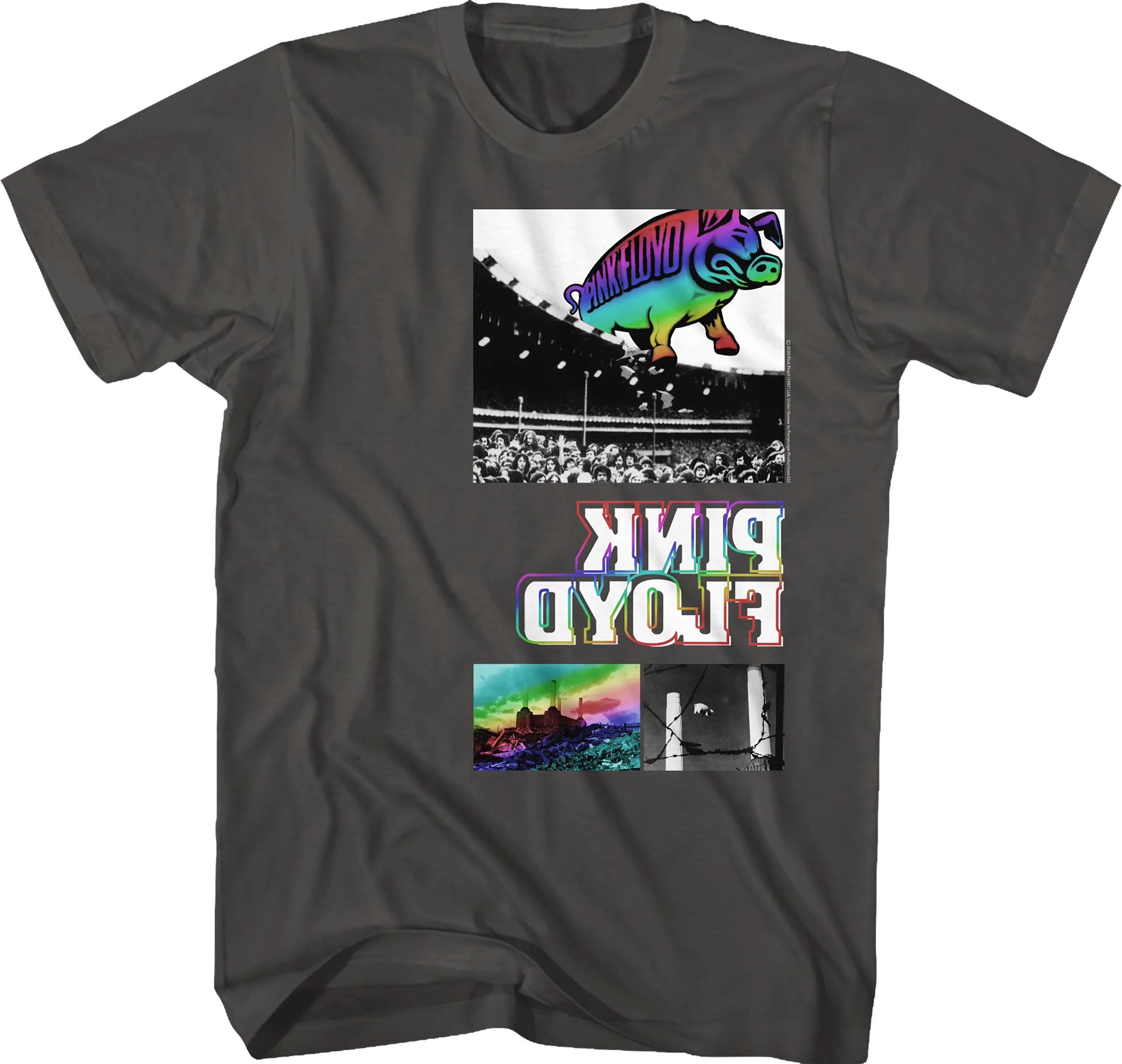 Rainbow Animals Pink Floyd T-Shirt