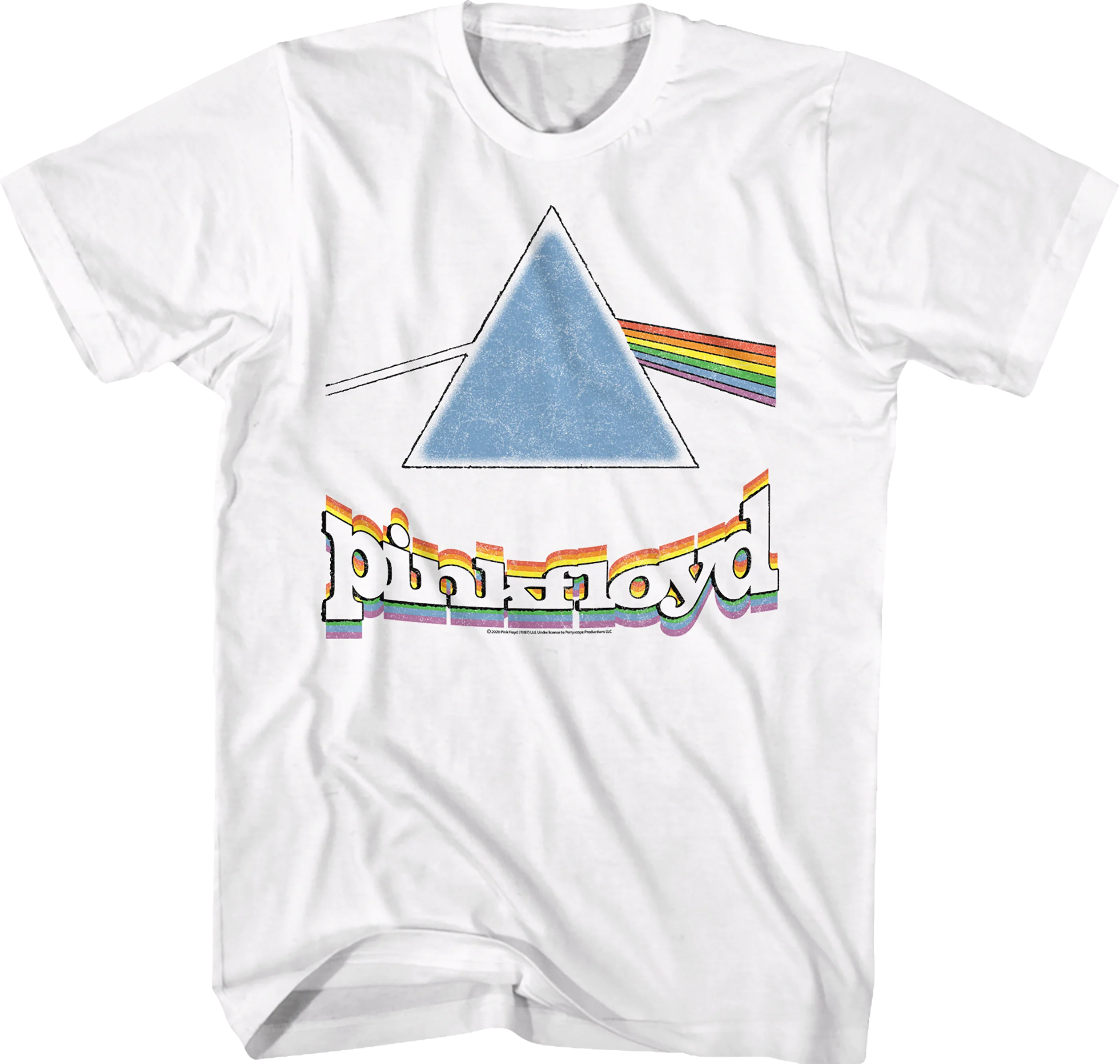 Rainbow Prism Dark Side of the Moon Pink Floyd T-Shirt