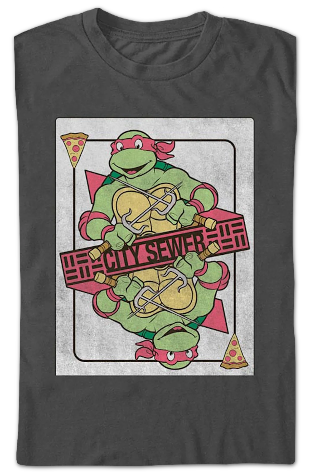 Raphael Playing Card Teenage Mutant Ninja Turtles T-Shirt - Image 2